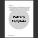 Pattern Template, Fillable Pattern Template, Crochet Template, Knit ...