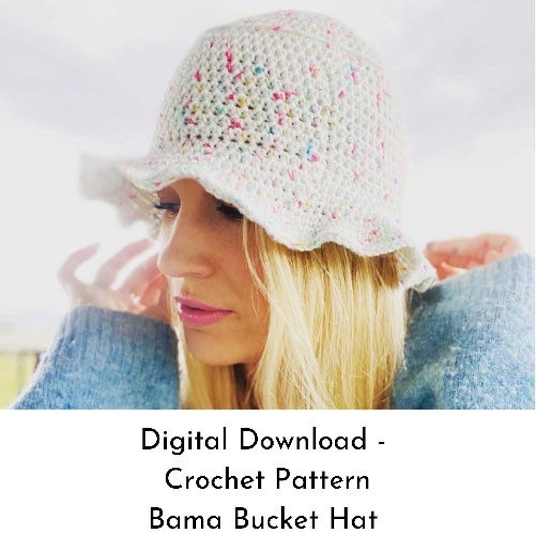 Bama Bucket Hat, Crochet PATTERN, Bucket Hat Pattern, Crochet Patterns ...