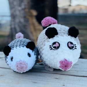 Opossum, häkeln Opossum Plüsch, Amigurumi Opossum, Opossum Stuffie, Opossum Plüsch, häkeln Opossum, Opossum, Tier Plushie, Kinderzimmer Dekor