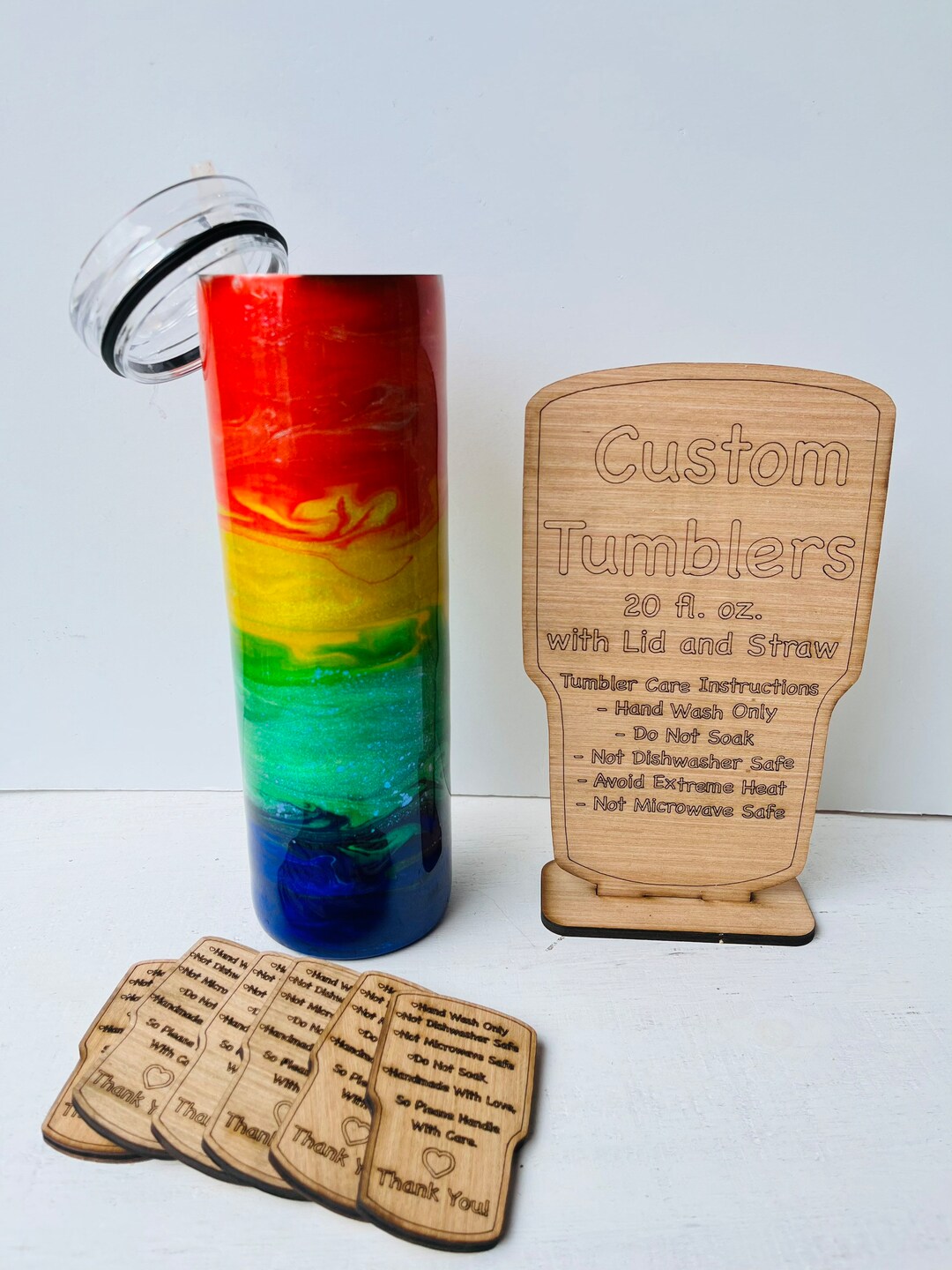 Tumbler Display Tumbler Stand Tumbler Displays Display Etsy