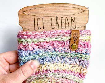 Eiswärmer, Pint-Größenhalter, umweltfreundlich, wiederverwendbar Gemütlich, Eishalter, Pint-Hülle, gemütlich, Eishülle, Eiscreme-Koozie, gemütlich