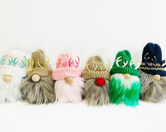 Deer Gnome, Deer Gnome, Tray Decor, Swedish Tomte, Welcome Gnome, Gift Idea, Knit Gnome, Gnome Decor, Decorative Knit Gnome, Animal Gnome