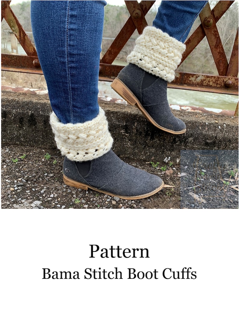 Bama Stitch Boot Cuffs Pattern - Etsy