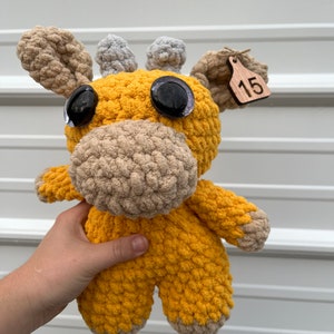 Mustard Cow, Cow Plushie, Crochet Cow Plushie, Cow Stuffed Animal, Small Cow, Amigurumi Cow, Yellow Cow, Farm animal toy, Stuffed animal