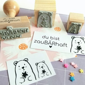 Stempel Bär Familie Stempel Muttertag Freundschaft Geburtstag Stempel Liebe zaubärhaft Bild 7