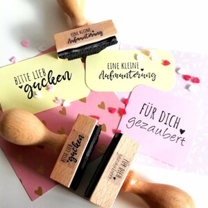 Sello personalizado con texto, idea, sello, palabras de deseo