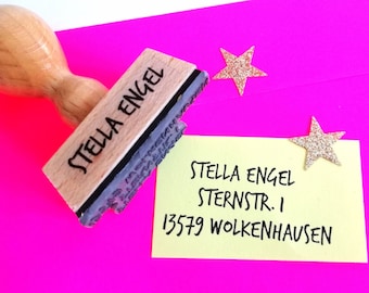 personalisierter Stempel Adresse