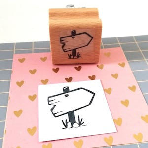 Stempel Schild, Wegweiser