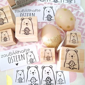 Stempel Bär Ostern Osterei Leo Muster