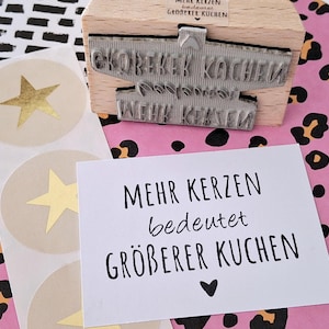 Stempel Geburtstag Kuchen Kerze Stempel Einladung Geschenk