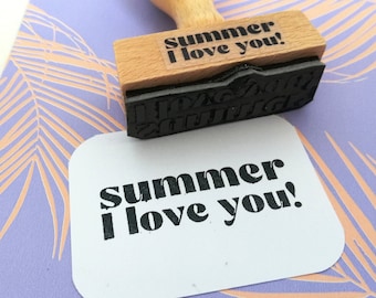 Stamp summer I love you