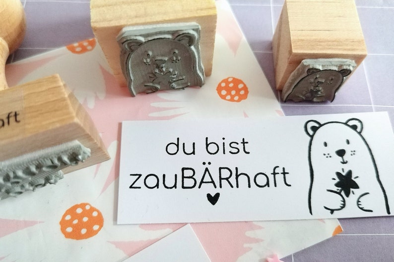 Stempel Bär Familie Stempel Muttertag Freundschaft Geburtstag Stempel Liebe zaubärhaft Bild 6