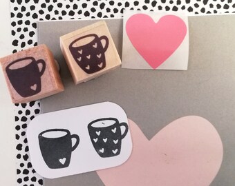 Stempel Kaffee Becher, Set