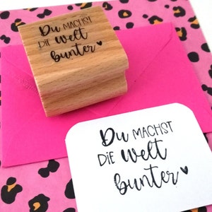 Stempel Jij maakt de wereld kleurrijker
