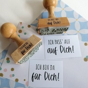 Stempel Freundschaft Familie Stempel Ich bin da für Dich! Ich pass auf auf Dich!