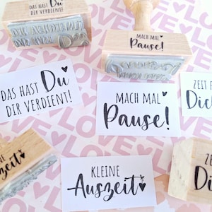 Stempel pauze time-out stempel cadeau uitnodiging