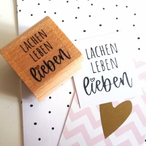 Stempel lachen leben lieben