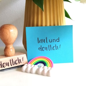 Stempel laut und deutlich!, Gute Laune Stempel, Statement