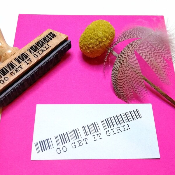 Barcode Stamp Etsy