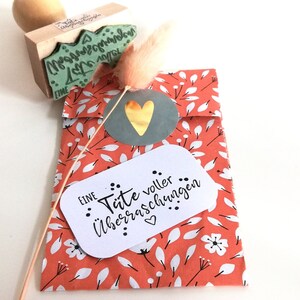 Sella una bolsa llena de sorpresas, corazón