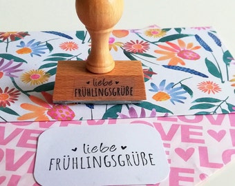 Stempel liebe Frühlingsgrüße