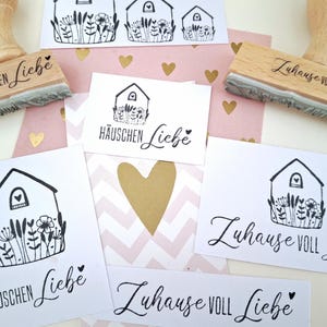 Stamp House Cottage Love Stamp Happiness Thuis Vol Liefde