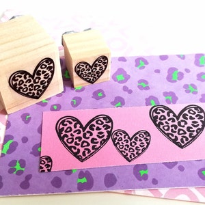 Stempel Herz Leopard