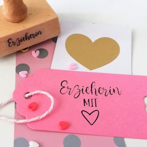 Educatore di timbri con cuore
