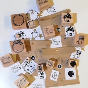 24 Stempel Adventskalender