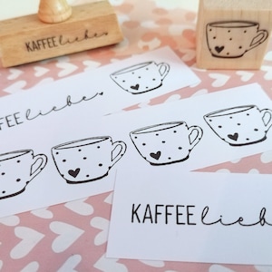 Carimbo Café Amor Carimbo Convite Aniversário Carimbo Xícara de Chá Caneca de Café Café Amor