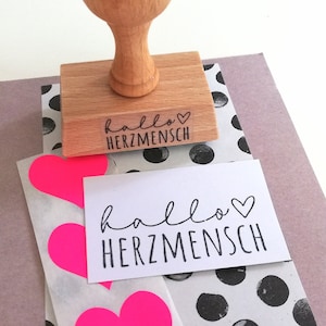 Stempel Hallo Herzmensch
