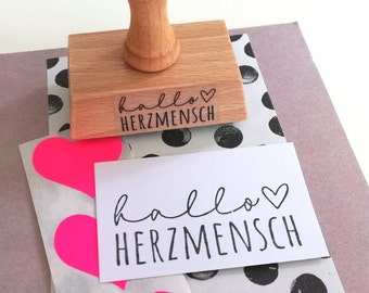 Stempel Hallo Herzmensch