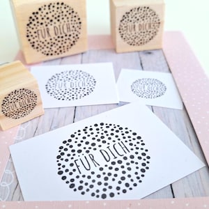 Stempel Geschenk Einladung Konfetti Geburtstag für dich