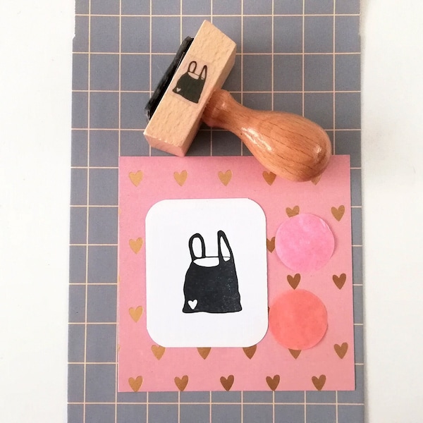 Stamp bag with heart