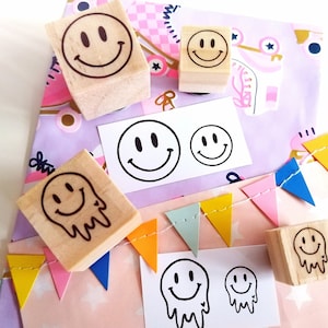 Stempel Lachgesicht Stempel Geburtstag Geschenk Stempel gute Laune