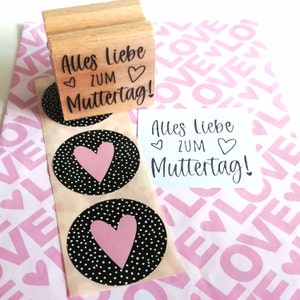 Stempel Alles Liebe zum Muttertag Herz