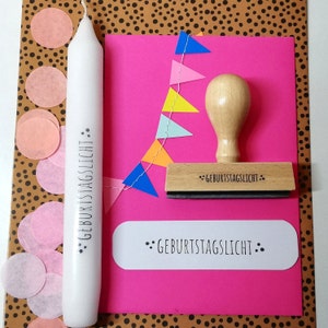 Stempel Geburtstagslicht