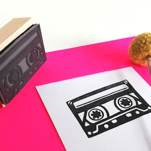 Stempel retro cassette