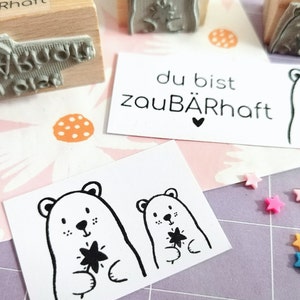 Stempel Bär Familie Stempel Muttertag Freundschaft Geburtstag Stempel Liebe zaubärhaft Bild 5