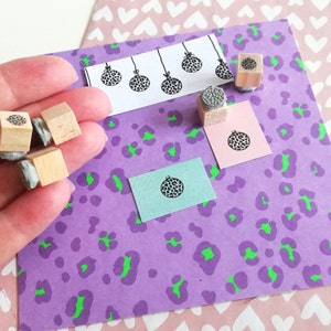 Stempel Christbaumkugel Leo mini