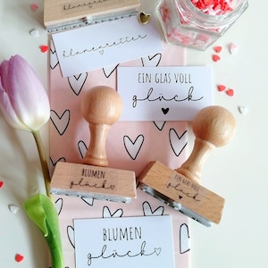 Stempel Blumen Glück Stempel Glas Frühling Stempel Blumenretter