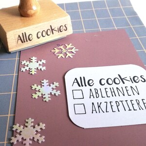 Sello rechazar o aceptar todas las cookies