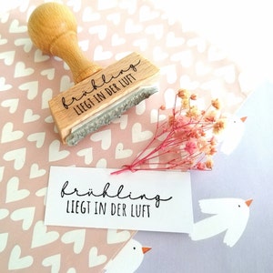 Stempel Frühling liegt in der Luft