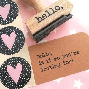 Stempel hello! is it me you are looking for?
