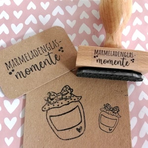 Stamp jam jar moments