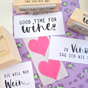 Stempel wijnglas stempel feest meisjes nacht stempel verjaardag goede tijd voor wijn