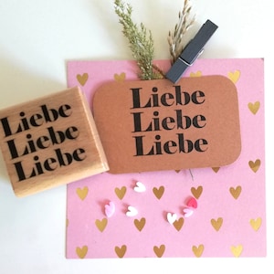 Stempel LIEBE LIEBE LIEBE