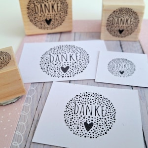 Timbre Cadeau Invitation Confetti Anniversaire Merci