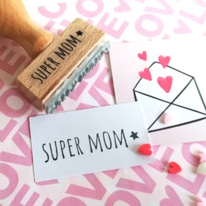 Sello Día de la Madre super mamá