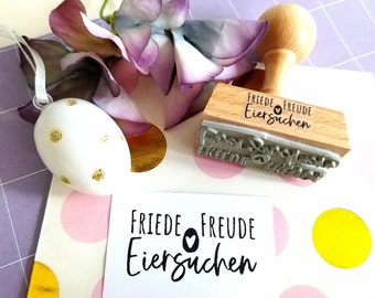 Stempel Frühling Ostern Stempel Friede Freude Eiersuchen